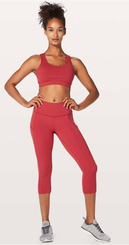 Lululemon Energy Bra Braided Persian Red SZ 10 Brand New