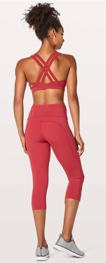 Lululemon Energy Bra Braided Persian Red SZ 10 Brand New