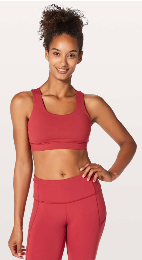 Lululemon Energy Bra Braided Persian Red SZ 10 Brand New