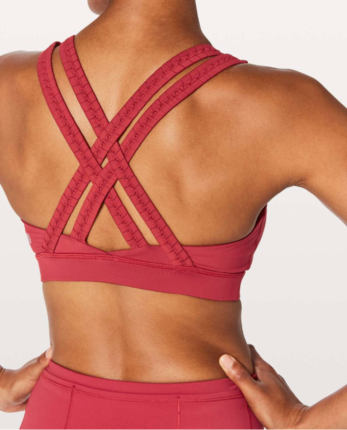 Lululemon Energy Bra Braided Persian Red SZ 10 Brand New