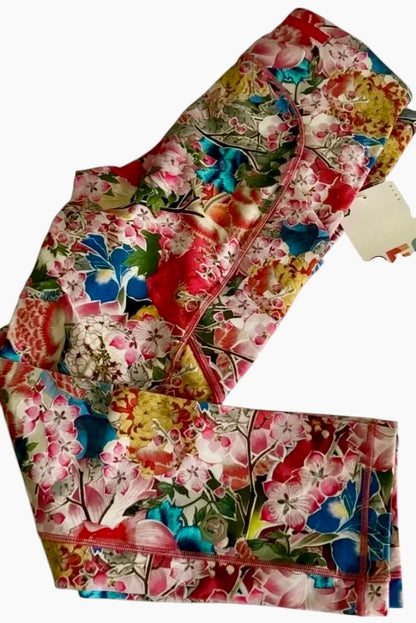 Lululemon Seawheeze 2018 Fast and Free Tights 7/8 25" Inseam Tight Floral Cherry Blossom Sz 6 VERY RARE BRAND NEW