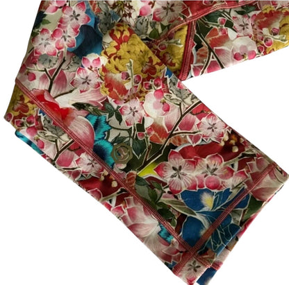 Lululemon Seawheeze 2018 Fast and Free Tights 7/8 25" Inseam Tight Floral Cherry Blossom Sz 6 VERY RARE BRAND NEW