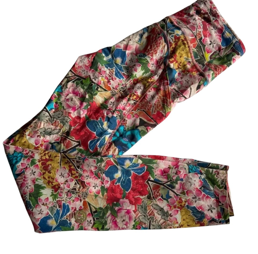 Lululemon Seawheeze 2018 Fast and Free Tights 7/8 25" Inseam Tight Floral Cherry Blossom Sz 6 VERY RARE BRAND NEW