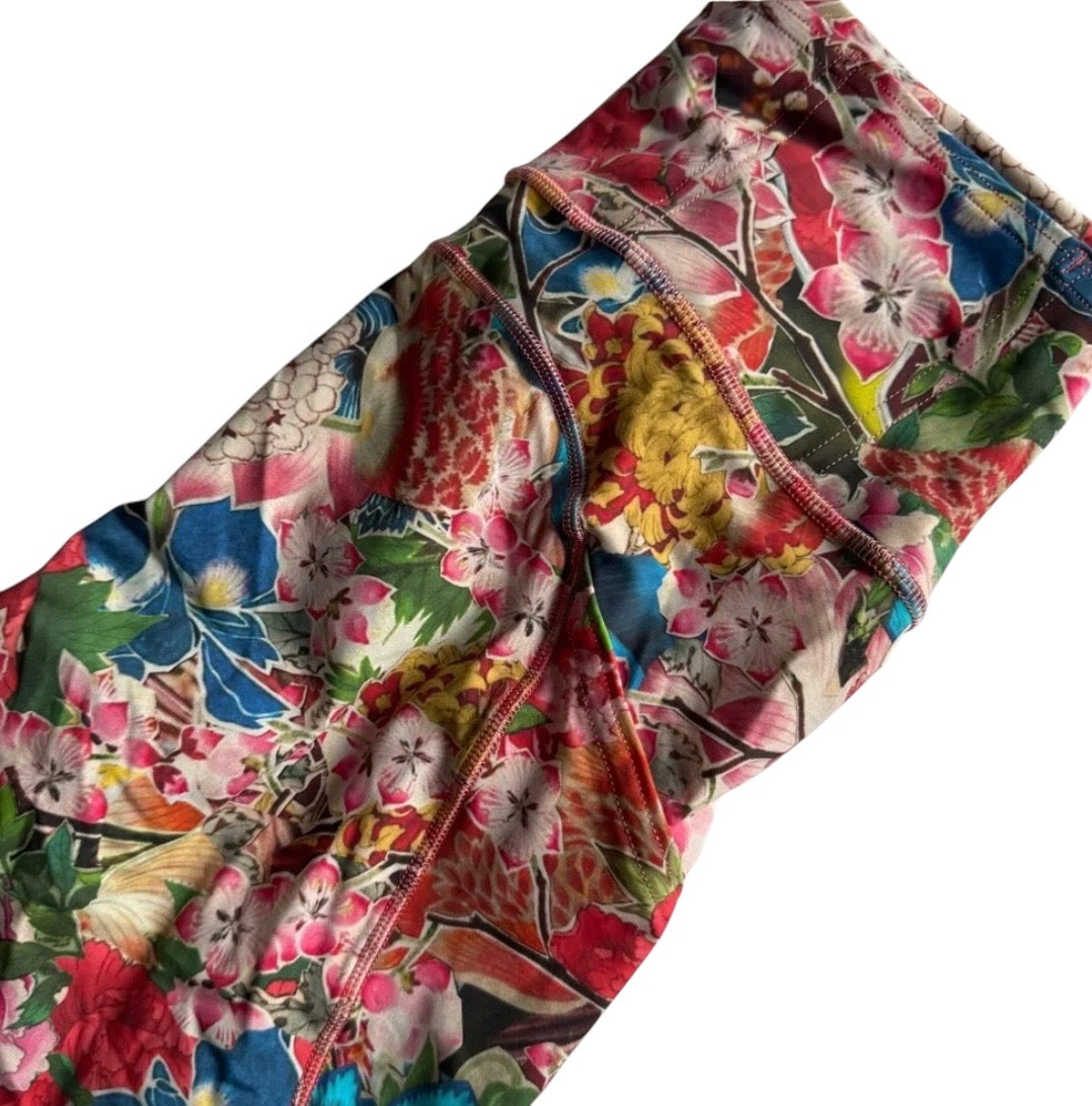 Lululemon Seawheeze 2018 Fast and Free Tights 7/8 25" Inseam Tight Floral Cherry Blossom Sz 6 VERY RARE BRAND NEW