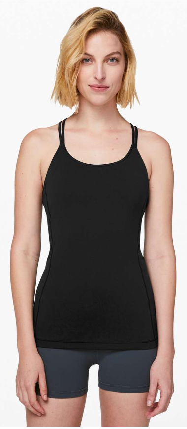 Lululemon Free To Be Tank Black Sz 12
