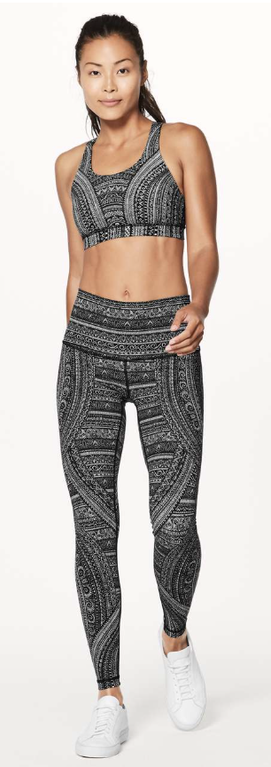 Lululemon Energy Entwined Sports Bra Ice Grey Black Sz 10 Brand New
