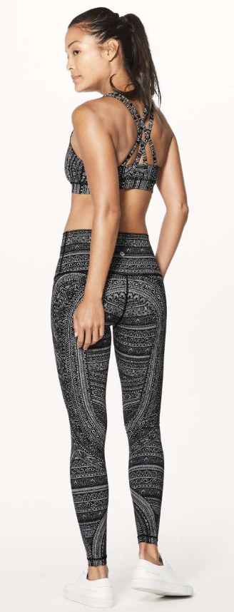 Lululemon Energy Entwined Sports Bra Ice Grey Black Sz 10 Brand New