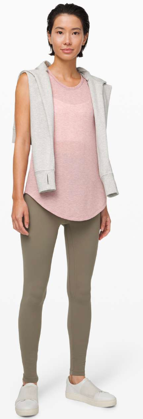 Lululemon Plank To Pike Tank Heathered Vintage Mauve Sz 12 Brand New