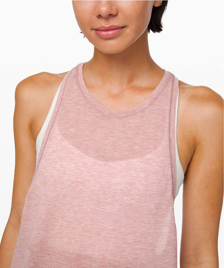 Lululemon Plank To Pike Tank Heathered Vintage Mauve Sz 12 Brand New