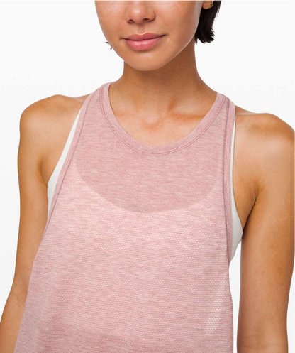 Lululemon Plank To Pike Tank Heathered Vintage Mauve Sz 12 Brand New