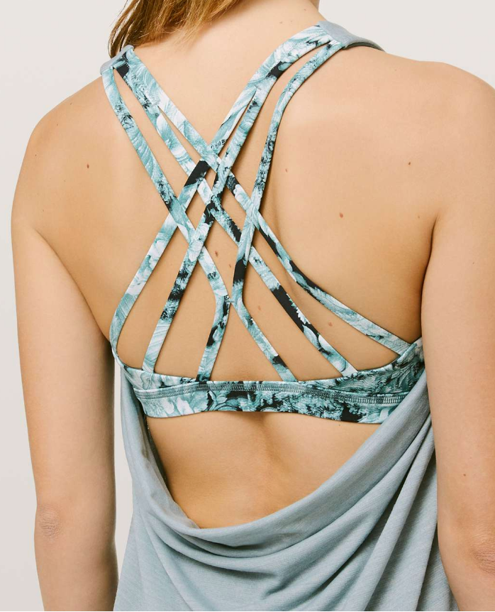 Lululemon Slay The Studio 2-In-1 Tank Heathered Blue Cast/Counterpose Sheer Blue Multi