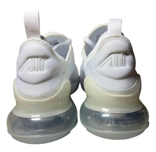 Nike Air Max 270 Women's White/silver  Women's Sz 7.0 Youth Sz 5.5 Worn Once