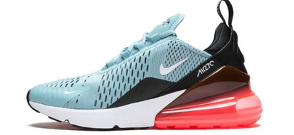 Nike Air Max 270 Women's Ocean Bliss Black Hot Punch Women's Sz 7.5 or Youth 6.0