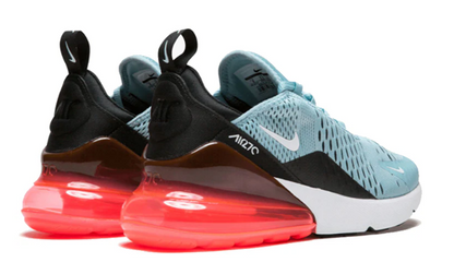 Nike Air Max 270 Women's Ocean Bliss Black Hot Punch Women's Sz 7.5 or Youth 6.0