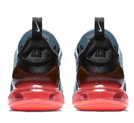 Nike Air Max 270 Women's Ocean Bliss Black Hot Punch Women's Sz 7.5 or Youth 6.0