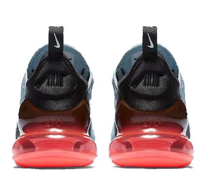 Nike Air Max 270 Women's Ocean Bliss Black Hot Punch Women's Sz 7.5 or Youth 6.0
