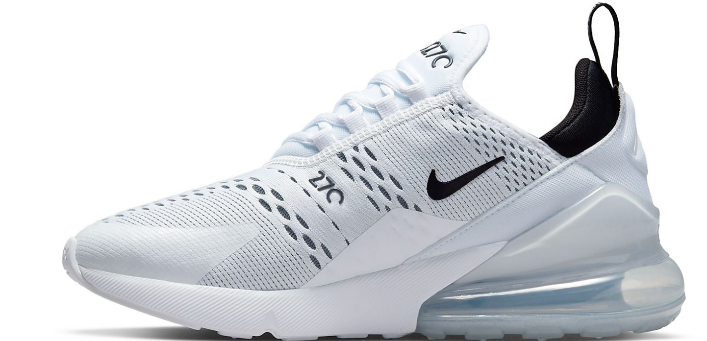 Nike Air Max 270 Women's White/White/Black Women's Sz 6.5 or Youth Sz 5.0 Brand New