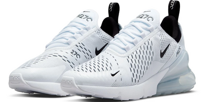 Nike Air Max 270 Women's White/White/Black Women's Sz 6.5 or Youth Sz 5.0 Brand New