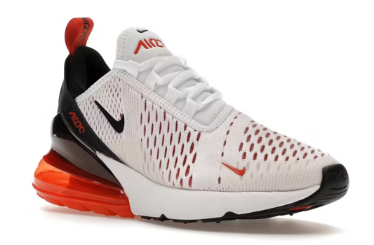 Nike Air Max 270 Women's White Mantra Orange Women's Sz 8.5 or Youth 7.0 Brand New