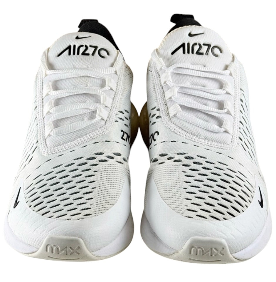 Nike Air Max 270 Women's White/White/Black Women's Sz 6.5 or Youth Sz 5.0