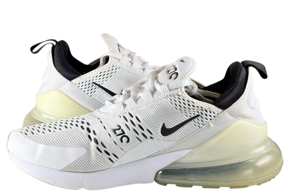 Nike Air Max 270 Women's White/White/Black Women's Sz 6.5 or Youth Sz 5.0