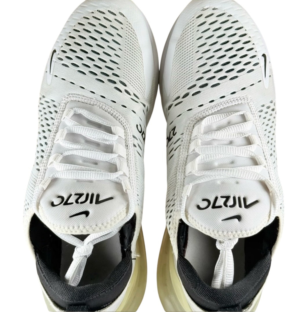 Nike Air Max 270 Women's White/White/Black Women's Sz 6.5 or Youth Sz 5.0