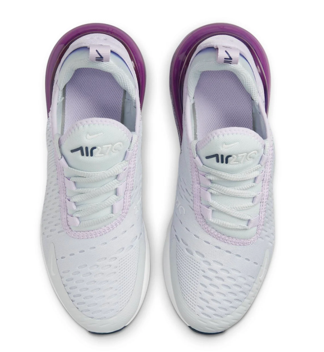 Nike Air Max 270 Women's Pure Platinum Violet Frost  Women's Sz 7.5 or Youth 6.0 Brand New