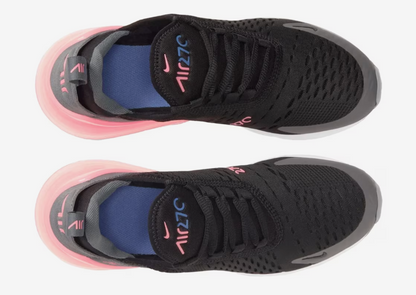 Nike Air Max 270 Women's Black/Smoke Grey/Sunset Pulse/Metallic Silver Women's Sz 6.5 or Youth 5.0