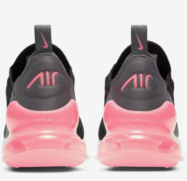 Nike Air Max 270 Women's Black/Smoke Grey/Sunset Pulse/Metallic Silver Women's Sz 6.5 or Youth 5.0