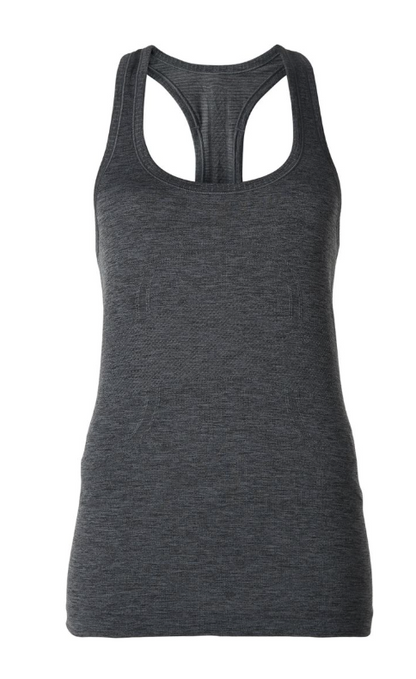 Lululemon Swiftly Tech Racerback Heathered Dark Slate Sz 12 Brand New