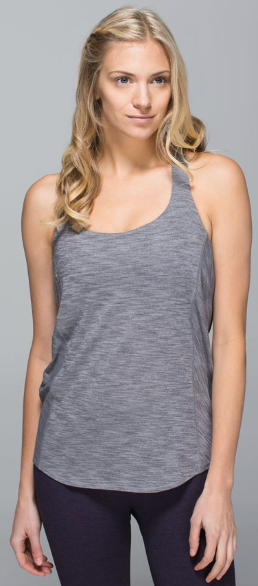 Lululemon Wild Tank Heathered Slate/Dream Rose Deep Coal Black Sz 12 Brand New
