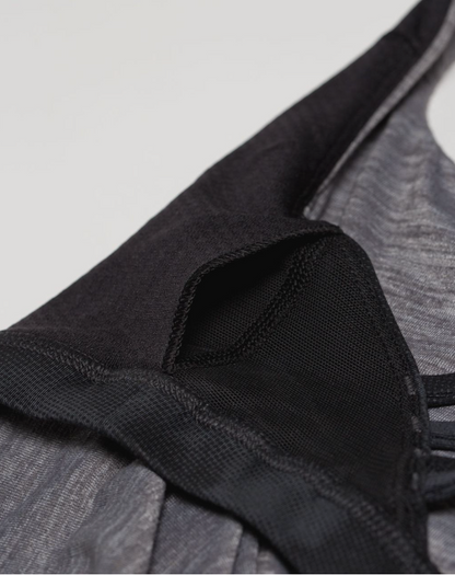 Lululemon Wild Tank Heathered Slate/Dream Rose Deep Coal Black Sz 12 Brand New