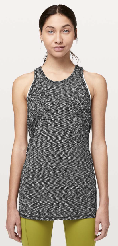 Lululemon Goal Up Tank Spaced Out Space Dye Black White Sz 12 Brand New