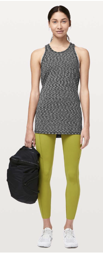 Lululemon Goal Up Tank Spaced Out Space Dye Black White Sz 12 Brand New