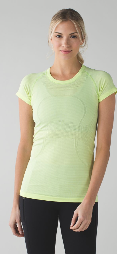 Lululemon Swiftly Tech Short Sleeve Crew Heathered Ray Sz 12 Brand New
