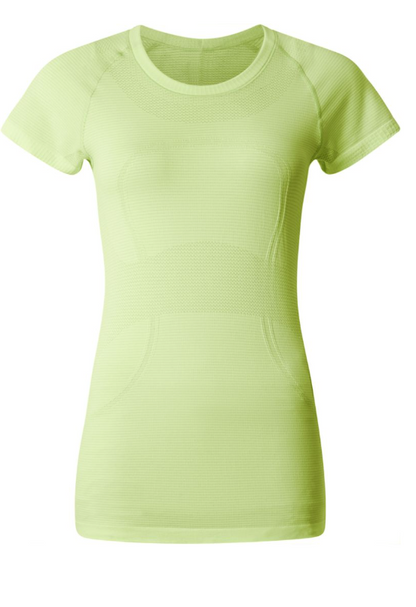 Lululemon Swiftly Tech Short Sleeve Crew Heathered Ray Sz 12 Brand New