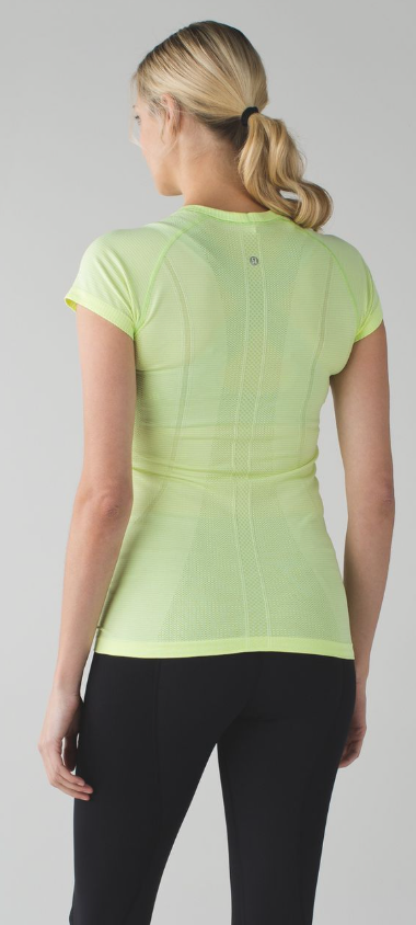 Lululemon Swiftly Tech Short Sleeve Crew Heathered Ray Sz 12 Brand New