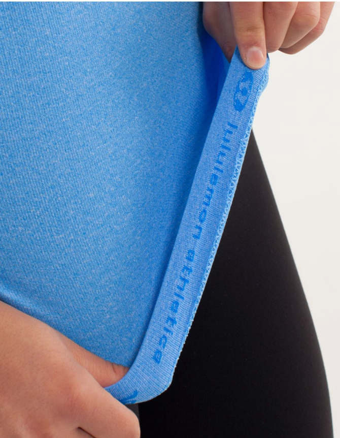 Lululemon Run Swiftly Tech Short Sleeve Lace Beaming Blue Sz 12 Brand New