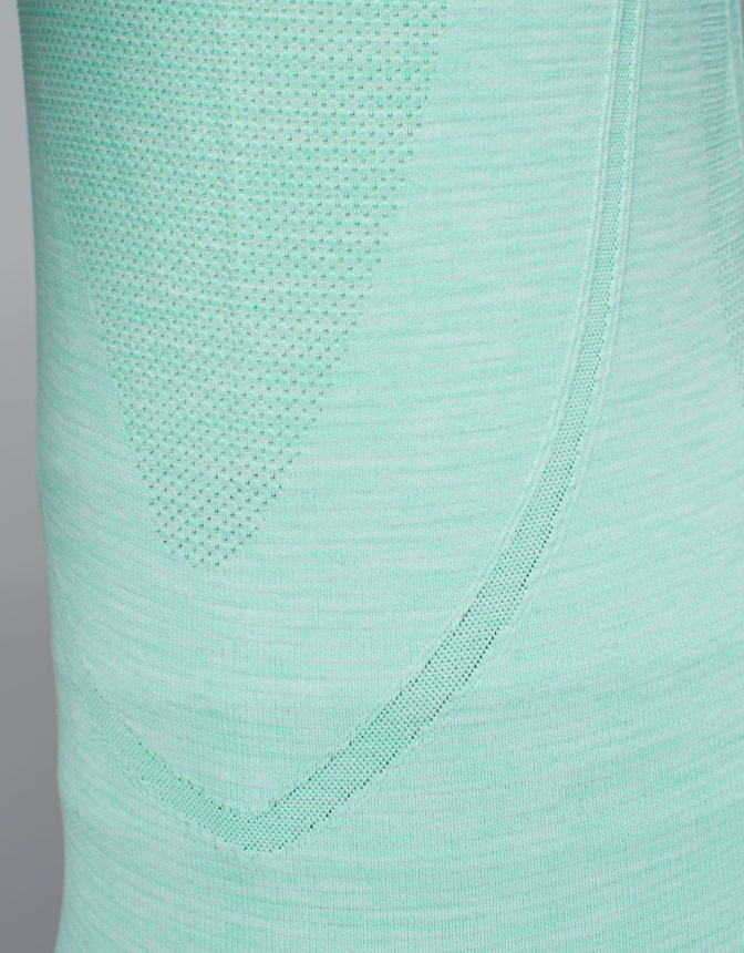 Lululemon Run Swiftly Tech Long Sleeve Scoop Heathered Opal Sz 12