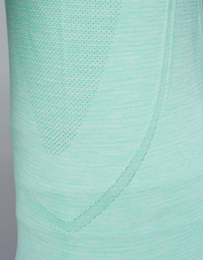 Lululemon Run Swiftly Tech Long Sleeve Scoop Heathered Opal Sz 12