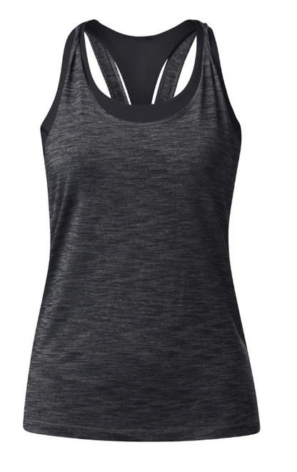 Lululemon Twist and Toil Tank Heathered Black/Black Sz 10 Brand New