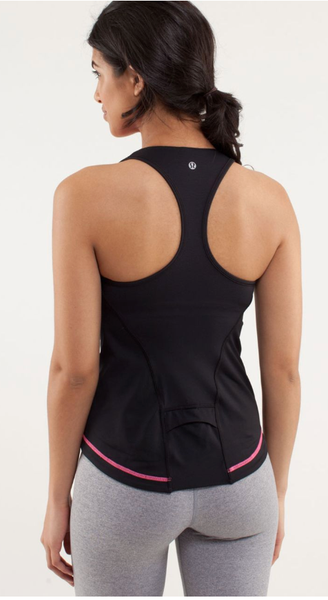 Lululemon Cardio Kick Tank Pinkelicious/Parfait Pink/Black Sz 10