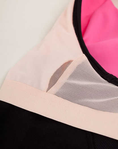 Lululemon Cardio Kick Tank Pinkelicious/Parfait Pink/Black Sz 10
