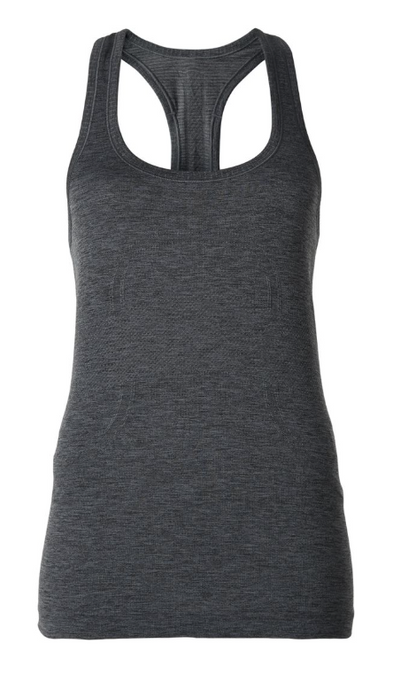 Lululemon Swiftly Tech Racerback Heathered Dark Slate Sz 10