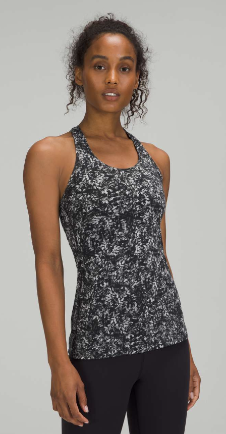 Lululemon Cool Racerback Tank Top *Nulu Blossom Overlay Starlight Multi Sz 10