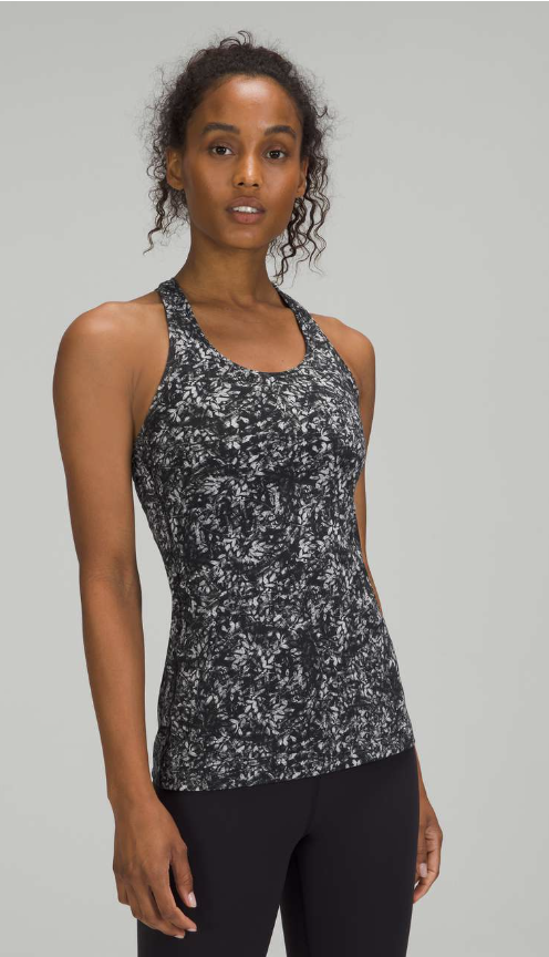 Lululemon Cool Racerback Tank Top *Nulu Blossom Overlay Starlight Multi Sz 10