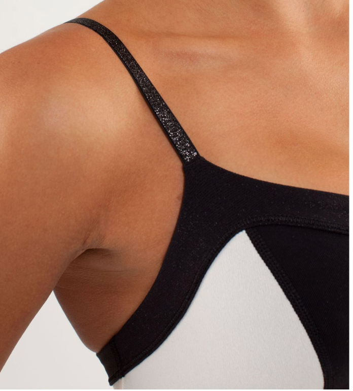 Lululemon Elongate Tank Black/Polar Cream/Black Sz 10 Brand New