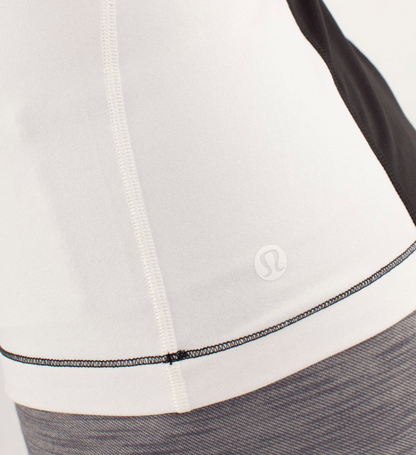 Lululemon Elongate Tank Black/Polar Cream/Black Sz 10 Brand New
