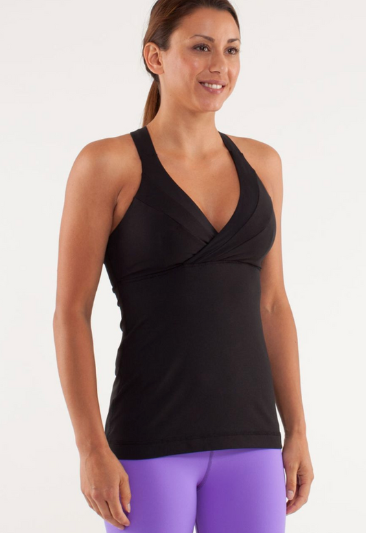 Lululemon Deep Breath Tank Black Sz 10