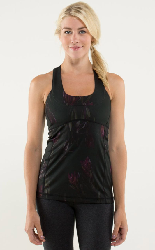 Lululemon Scoop Neck Tank Midnight Iris Multi/Black Sz 10